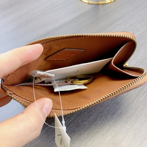 Fossil SWL2878210 Jori Zip Card Case IN Brown - Picture 4 of 6